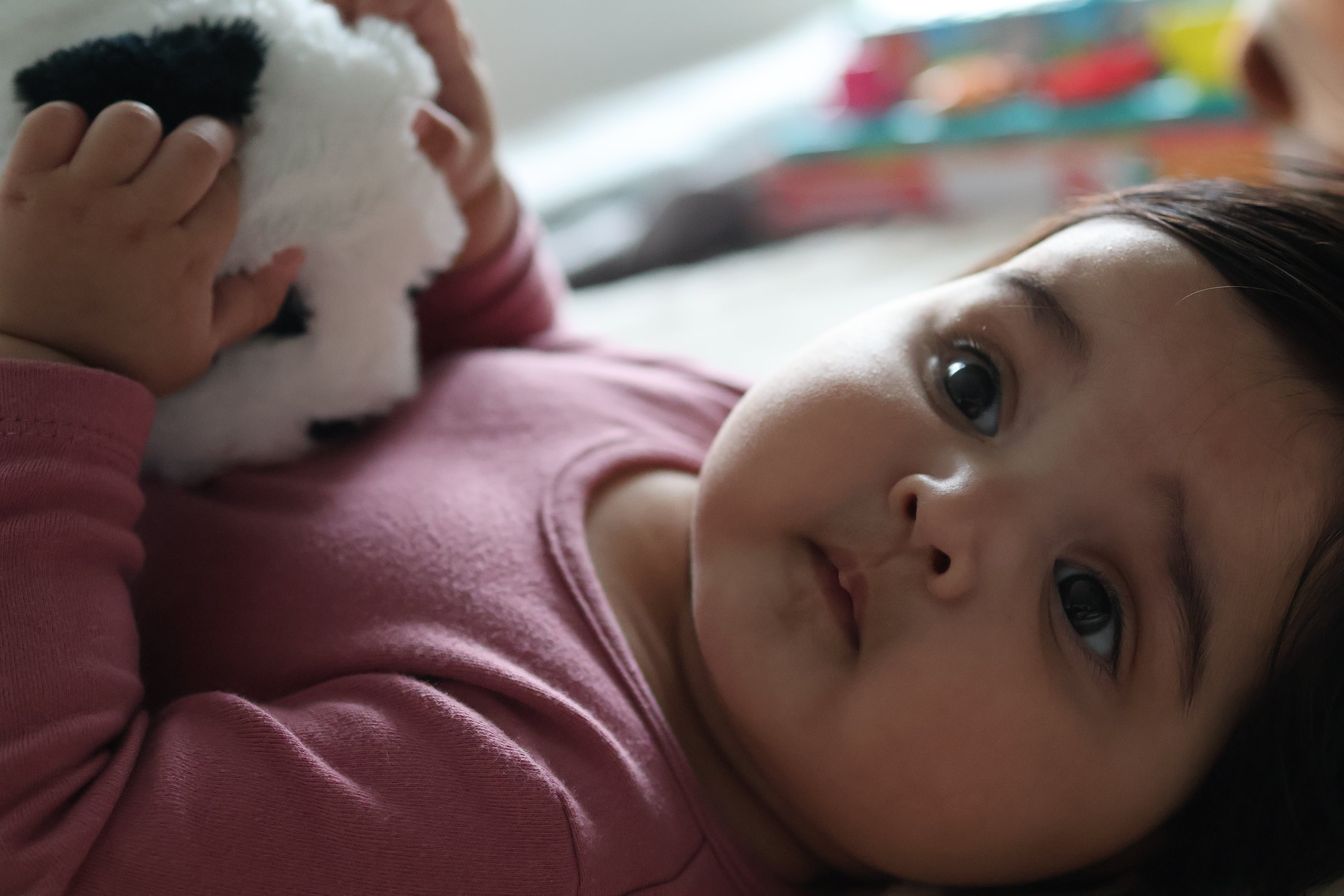 Baby With Plush Toy
