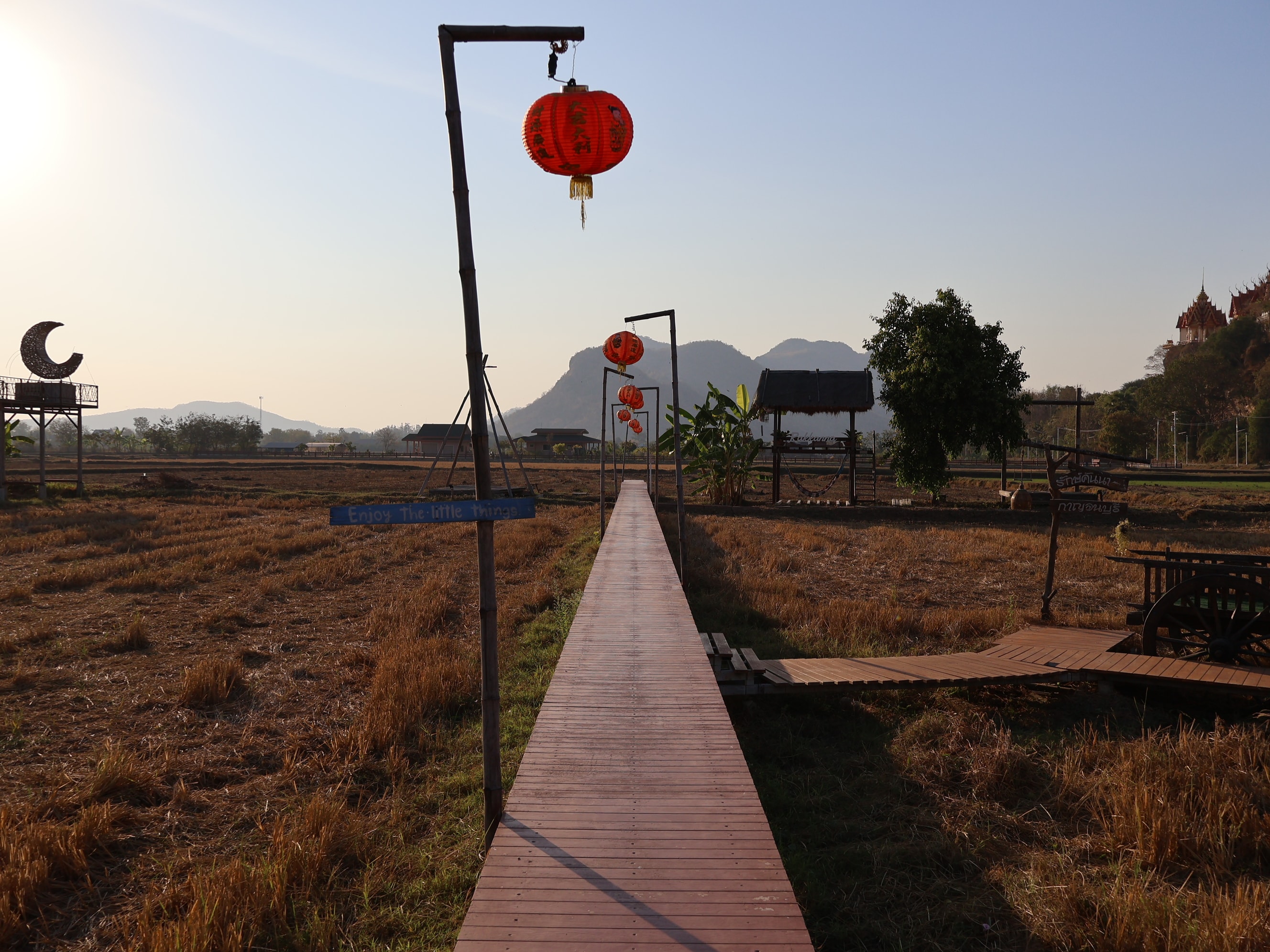 Lantern Walkway Dusk