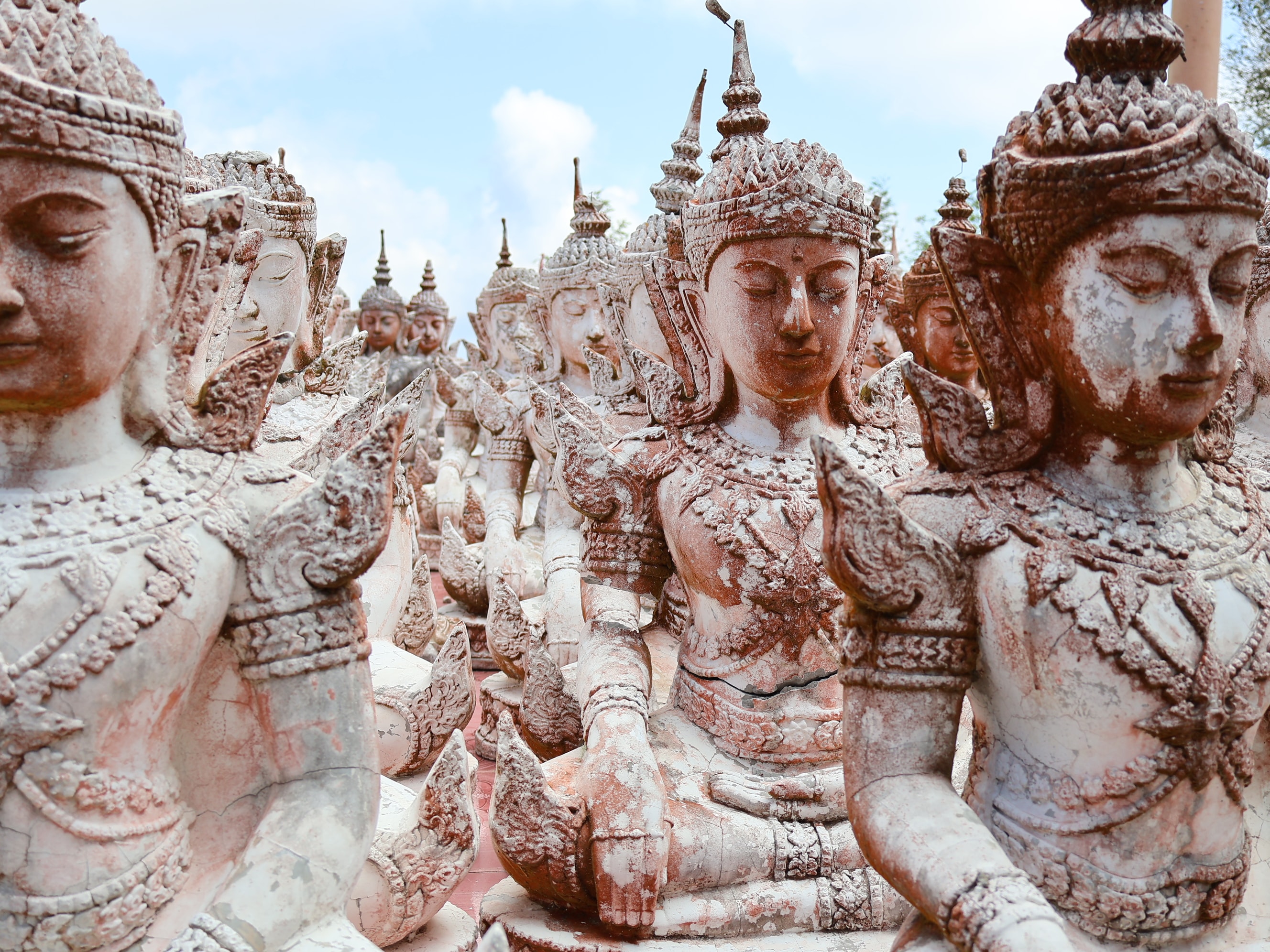 Thai Statues Rows